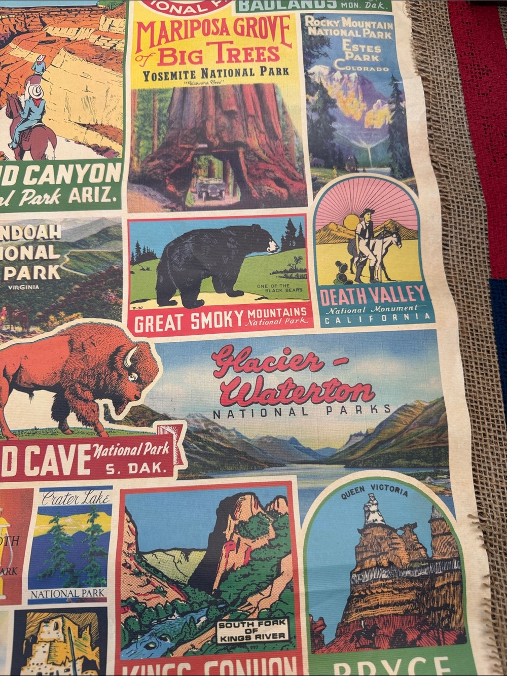 Cavallini Papers Poster 2017 Decorative Wrap 20X28 National Parks 🏞️ - Picture 5 of 12